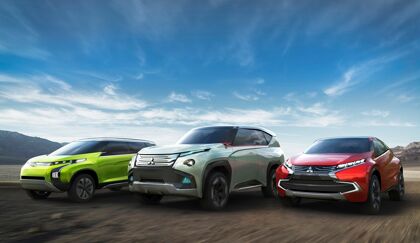 Los tres prototipos de Mitsubishi en el Salón de Tokio