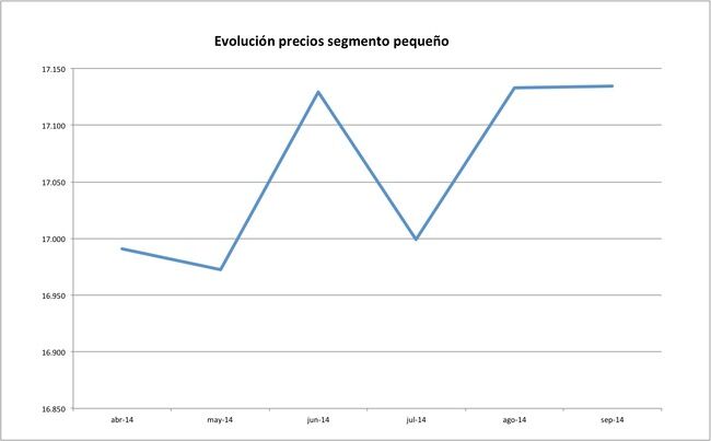 1 precios coches segmento pequeño