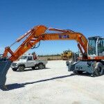 Lote 424 2004 FIAT Kobelco E215W Excavadora MóVil 01 150x150