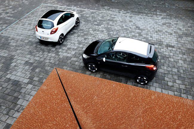 Ford Ka Black White 2015 03