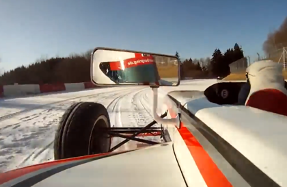 El monoplaza más rápido sobre nieve en Nürburgring