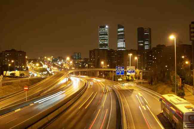 Madrid M30 noche