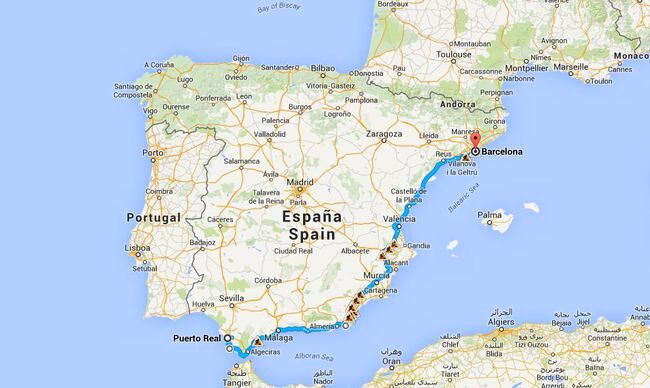 carretera N-340 recorrido