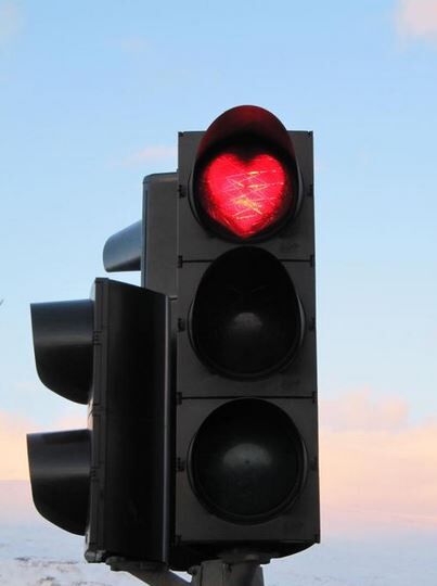 semaforo corazones Islandia