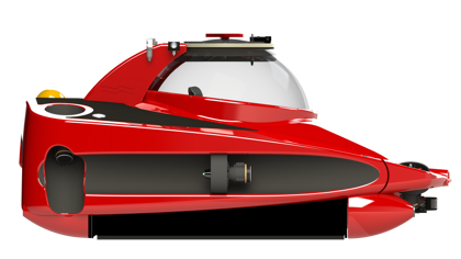 El submarino que parece un Ferrari