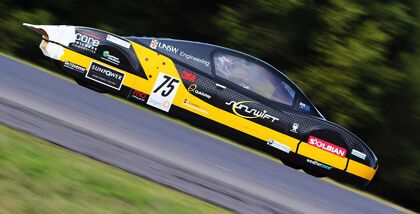 Un eléctrico alimentado con energía solar de récord