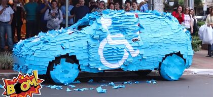 ¿Aparcan en una plaza de discapacitados? Escarnio público