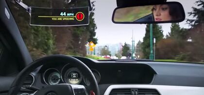 Un sistema de información HUD para cualquier coche