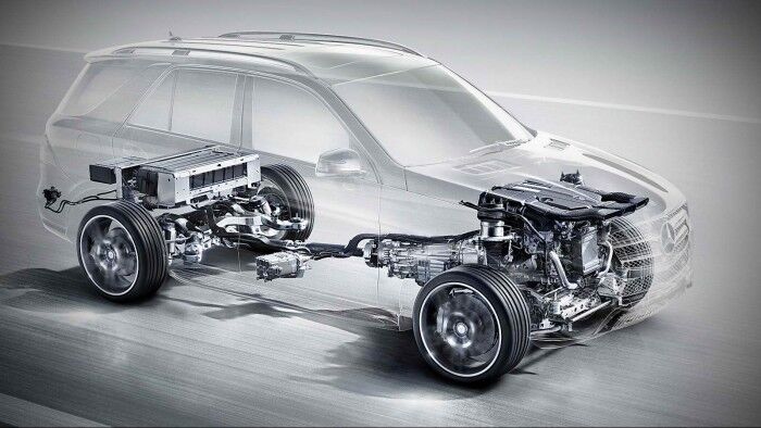 GLE 500 e ( W 166 )2015, Hybridkomponenten hybrid components