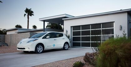 Baterías usadas del Nissan Leaf para carga en el hogar