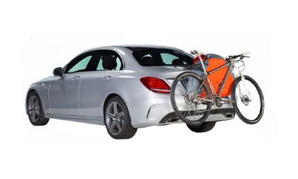 ¿Un portabicicletas portátil e hinchable para cualquier coche?
