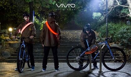 Vivid Lock: el primer candado que sirve de chaleco reflectante