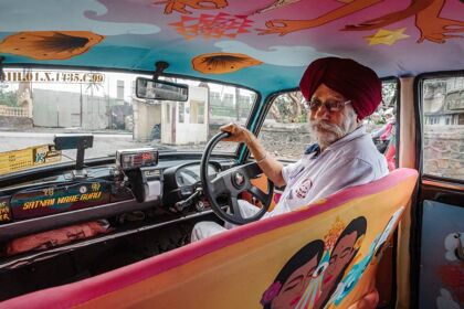 La tapicería de estos taxis de la India te fascinará