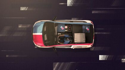 El coche de Domino&#8217;s Pizza que quizá traiga tu próximo pedido