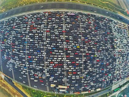 Atasco en China: cuando 50 carriles no son suficientes