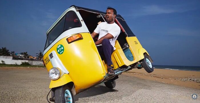Jagathish M Guinness World Record tuk-tuk