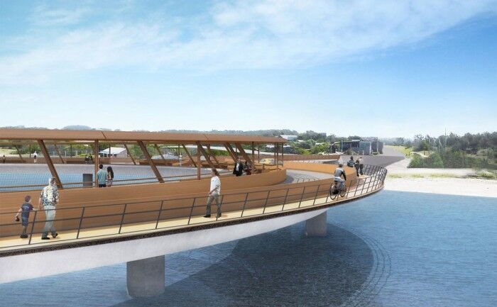 Puente circular uruguay Laguna Garzon 02