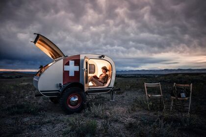 Teardrop Vintage Overland, la caravana ligera y todoterreno