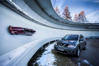 Nissan sorprende al mundo con su bobsleigh de siete plazas