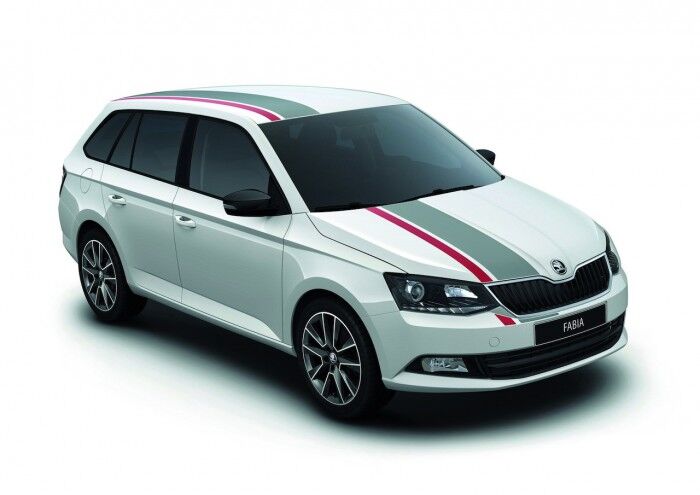 Skoda Fabia Combi Red and Grey 2016