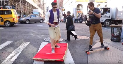 ¿Te moverías por la ciudad en alfombra mágica?