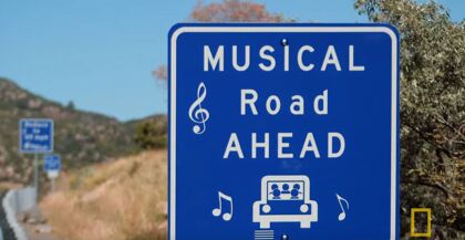 La carretera musical para que respetes el límite de velocidad