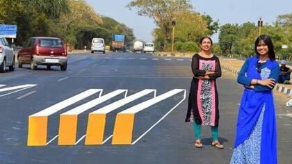 El paso de cebra que miente a los vehículos