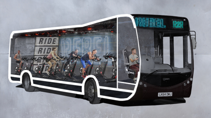 ¿Un gimnasio en el autobús?