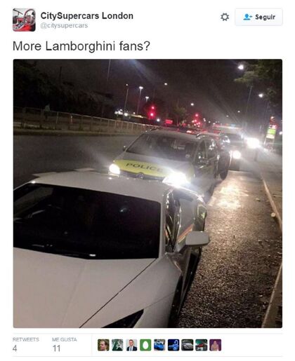 ¿Para qué usó la policía de Londres un Lamborghini Huracán confiscado?