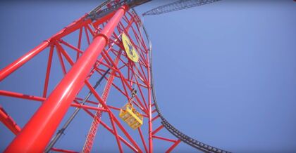 En el acelerador vertical de Ferrari Land te sentirás como un piloto de F1