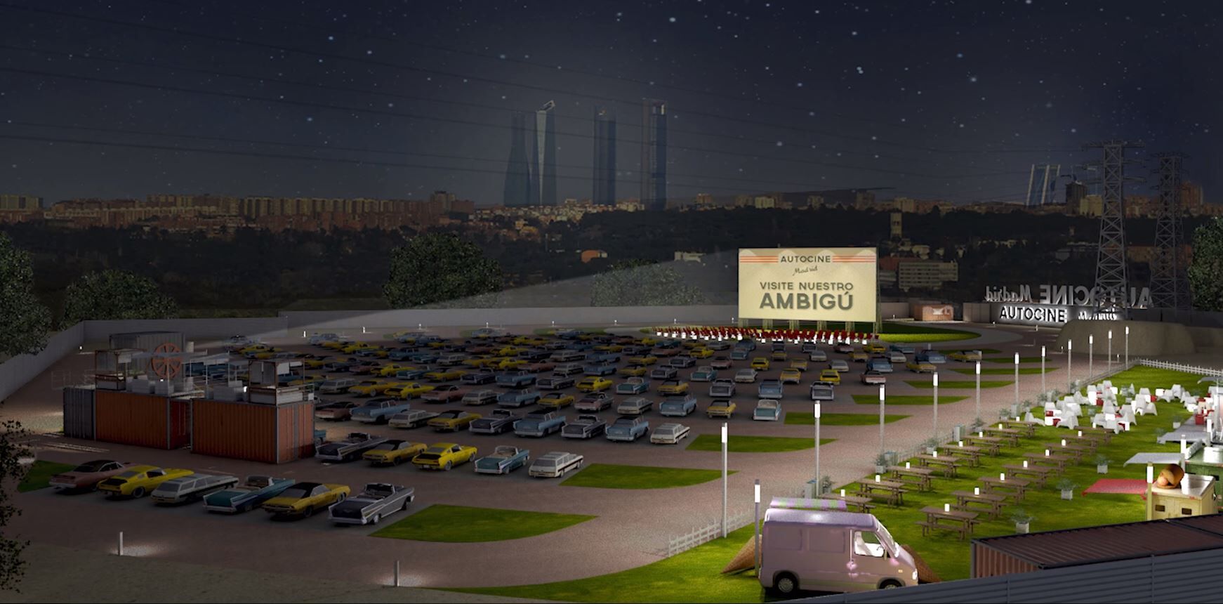 Autocine Madrid proyección