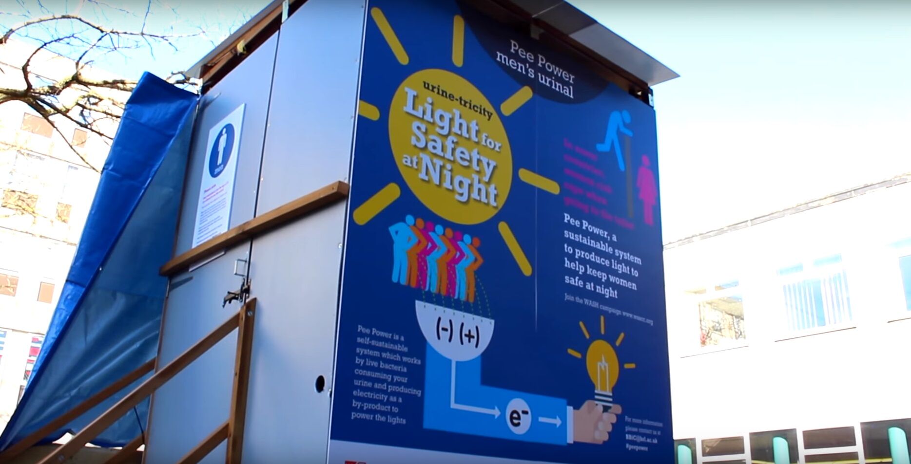 urinarios generadores de electricidad