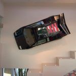 Lamborguini en la pared