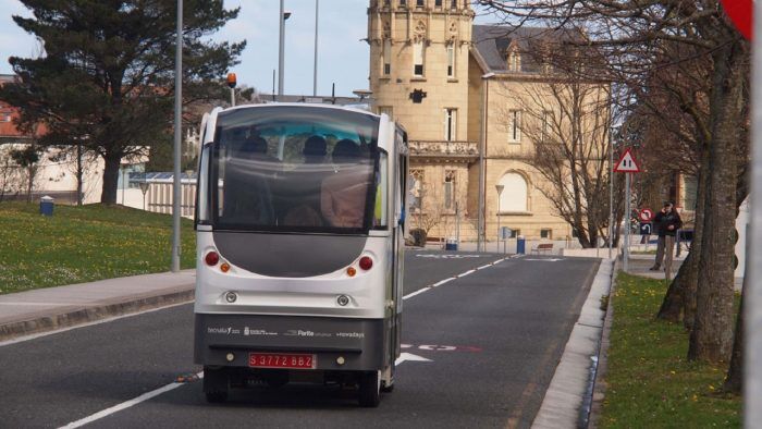 buses autónomos en san sebastián