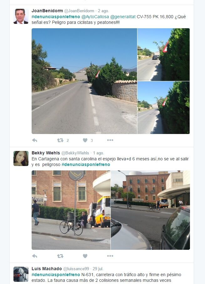 #denunciasponlefreno