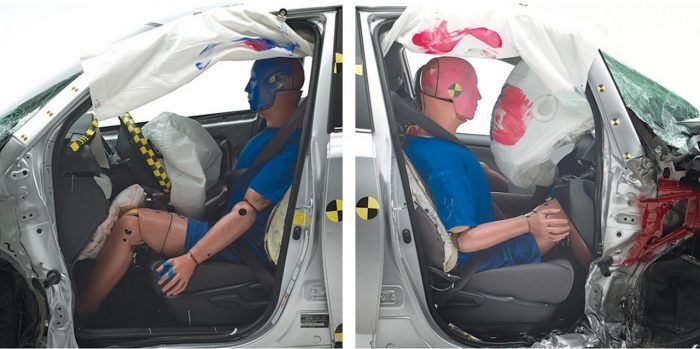 pruebas choque copiloto IIHS