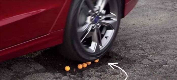 Ford Fusion pothole mitigation - 1