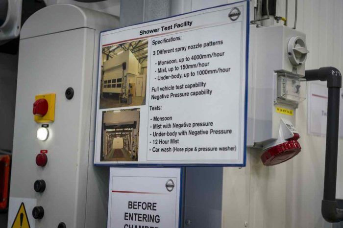 Nissan ensayos estanqueidad - 4