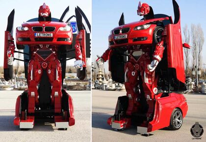 Este BMW Serie 3 es un Transformer real