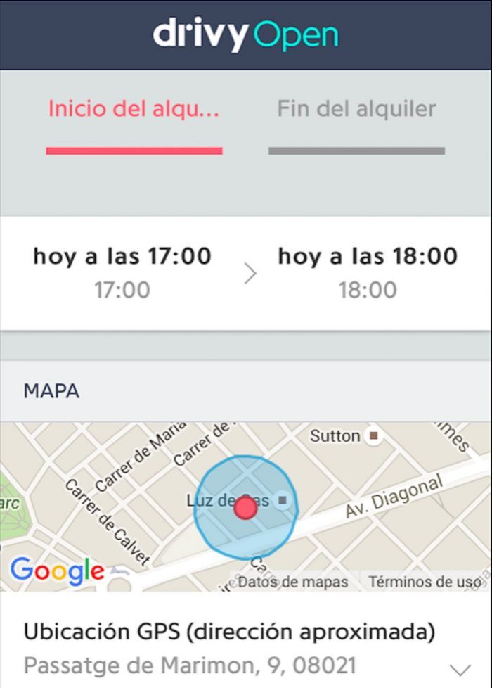 captura app drivy open