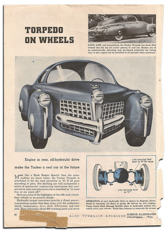 Anuncio del Tucker Torpedo