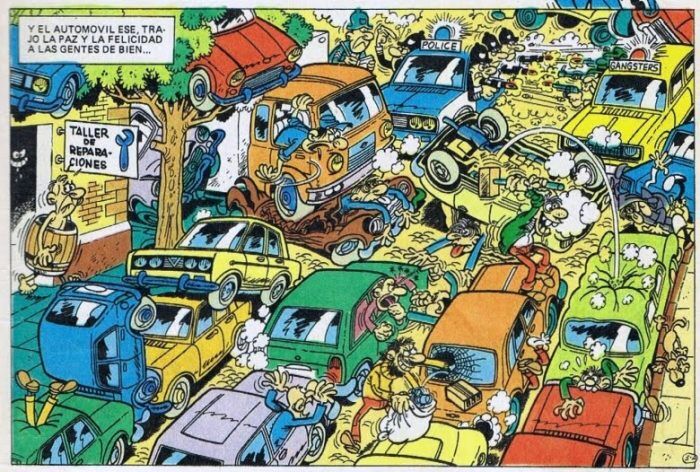 mortadelo y filemón atasco
