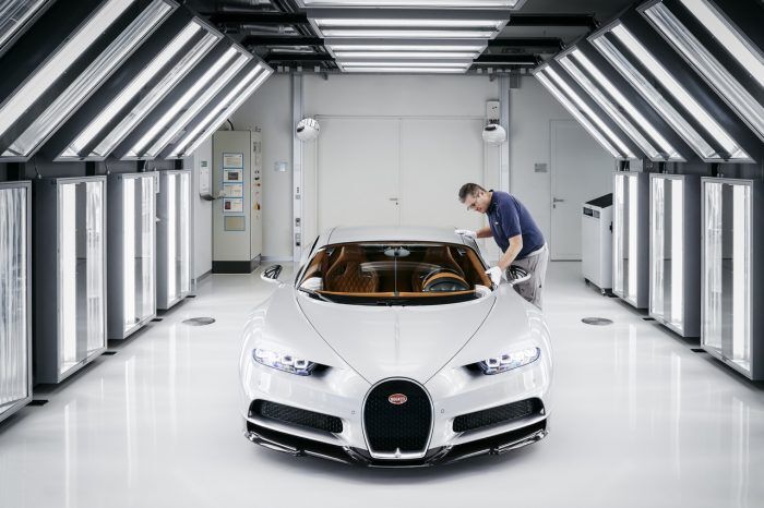 Bugatti Chiron producción