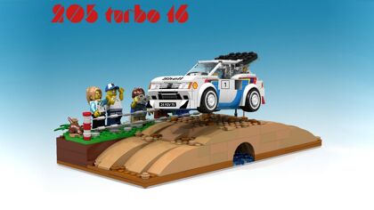 Este Peugeot 205 T16 de Lego podría hacerse realidad