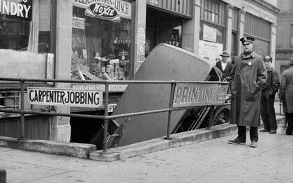 Estas fotografías cuentan cómo eran los accidentes de tráfico en Boston en los años 30