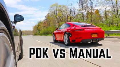 Así se comparan el cambio PDK y la opción manual de Porsche