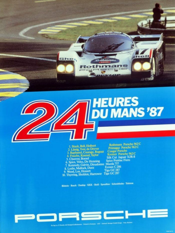 14 PORSCHE 24h De Le Mans 1987 700x932