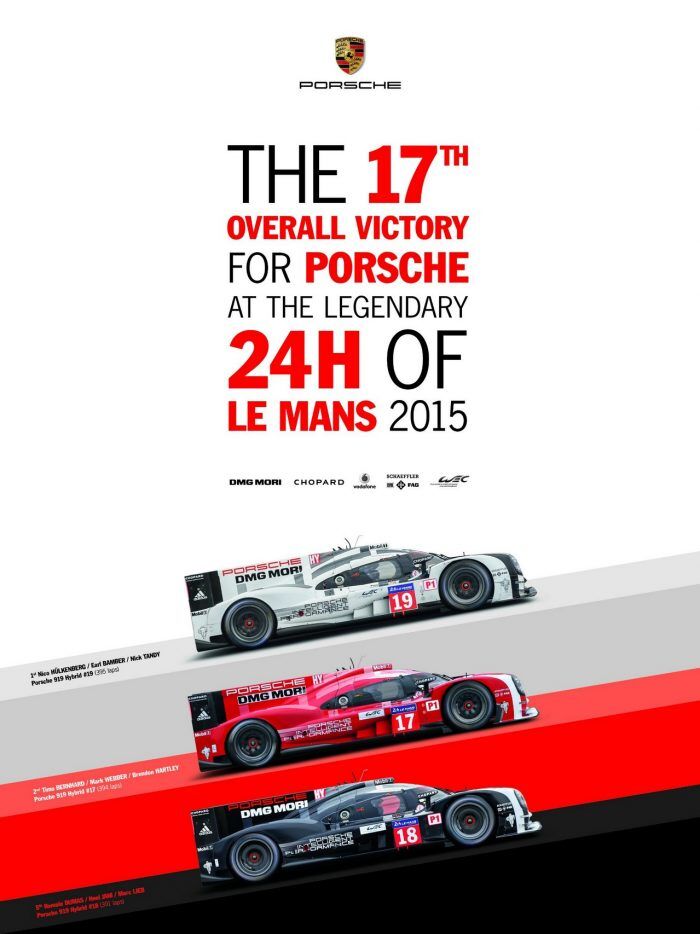 19 PORSCHE 24h De Le Mans 2015 700x934