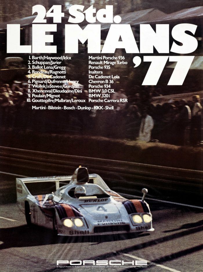 6 PORSCHE 24h De Le Mans 1977 700x938