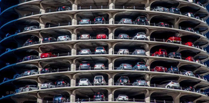 Aparcamiento Coches Circular 700x345